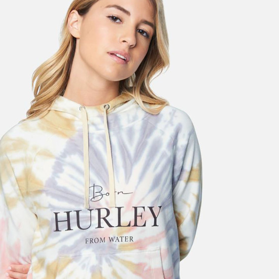 Hurley Γυναικείο φούτερ Ivy Tie Dye Easy Raglan Hoodie
